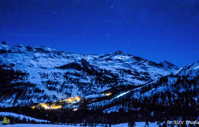 Panorama nocturne de Vars